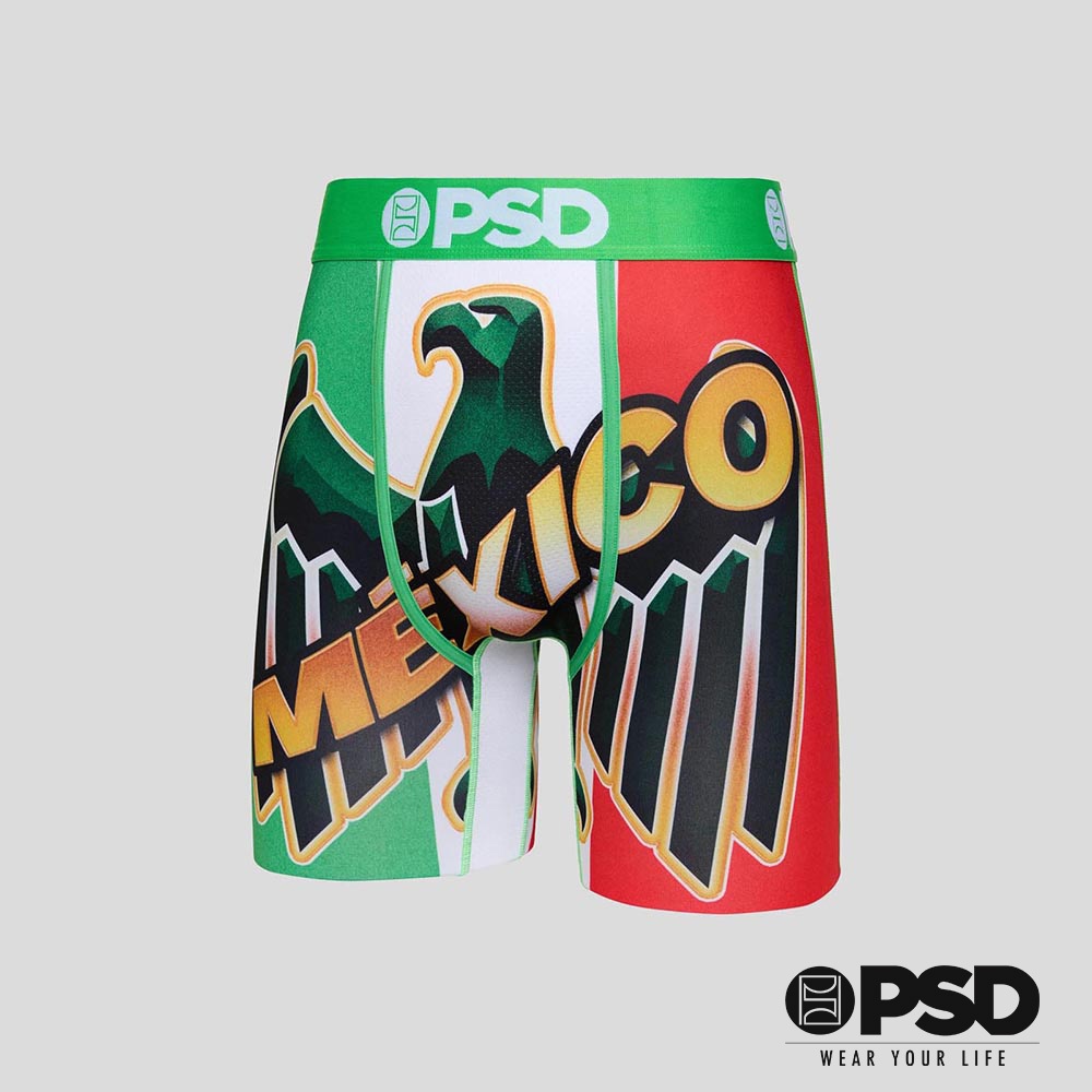 【PSD Underwear】GRUNGE- 平口四角褲-瓦倫西亞-綠色