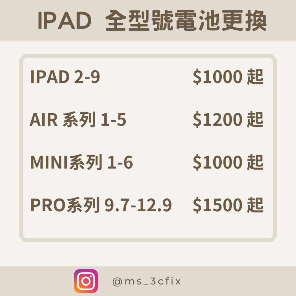 iPad 電池更換/耗電異常/容易沒電/無法開機/電池膨脹/ipad維修/iPad air/iPad Pro