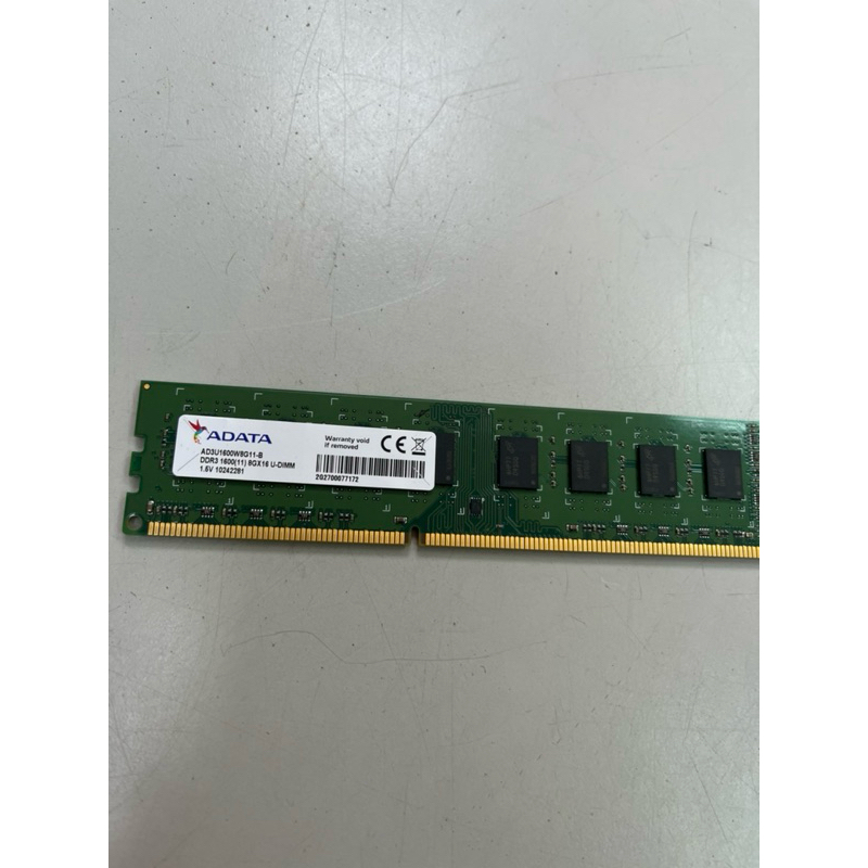 8GB DDR3 1600 桌上型記憶體/終身保