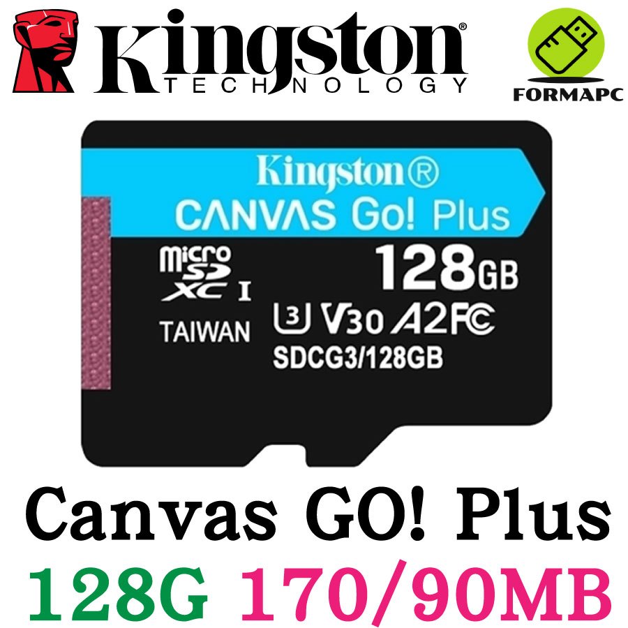 Kingston 金士頓 Canvas GO! Plus microSDXC 128G 128GB SDCG3 記憶卡