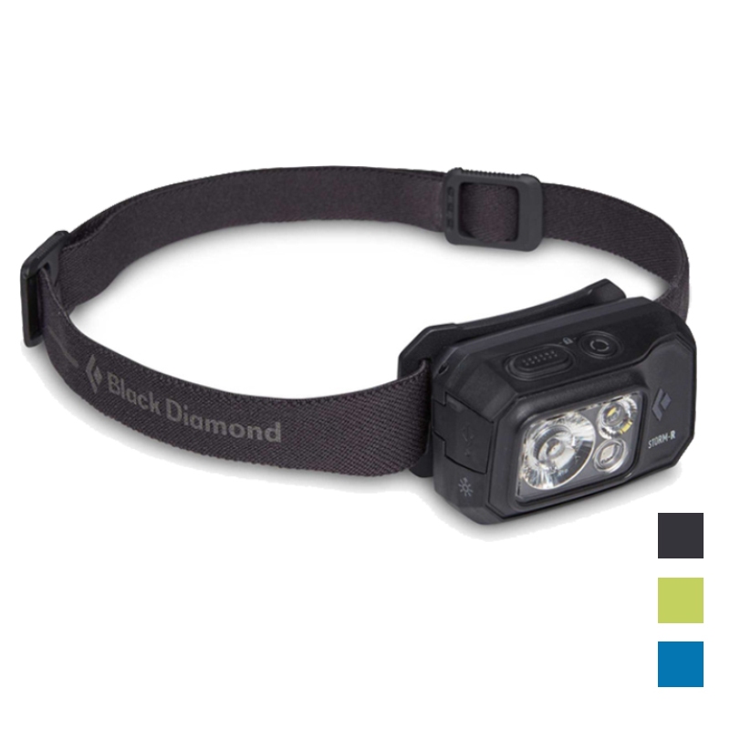 【Black Diamond】STORM 500-R 充電頭燈 螢光黃 蔚藍 黑 登山頭燈 USB充電頭燈 620675