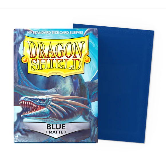 【桌遊老爹】 Dragon Shield: Matte 龍盾卡套 藍色 BLUE 66*91mm/100入牌套