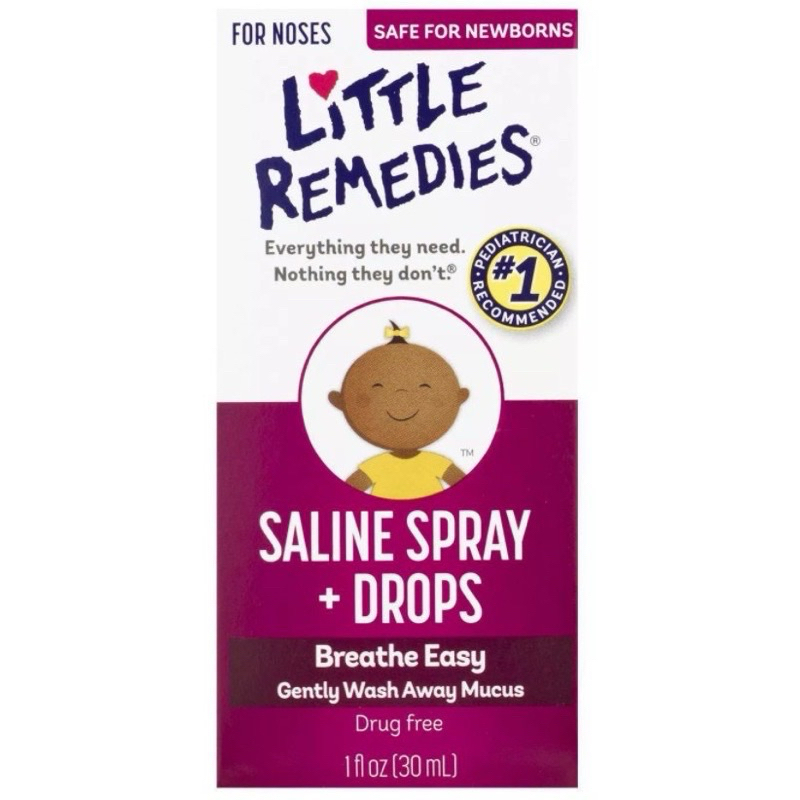 現貨+預購 新效期 美國🇺🇸孩童成人Little Remedies Saline Spray Drops滴鼻噴鼻劑