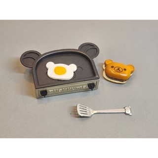 rement 絕版 拉拉熊 懶懶熊 輕鬆熊 漢堡 烤盤 食玩 盒玩 玩具 二手 有紙