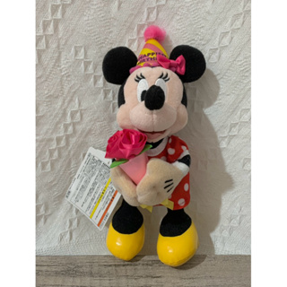 東京迪士尼樂園 Tokyo Disney Resort 生日快樂 米妮 花束 玩偶 娃娃 別針 吊飾