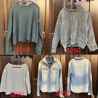 二手上衣/女生休閒長袖上衣/zara/global work/uniqlo/american eagle
