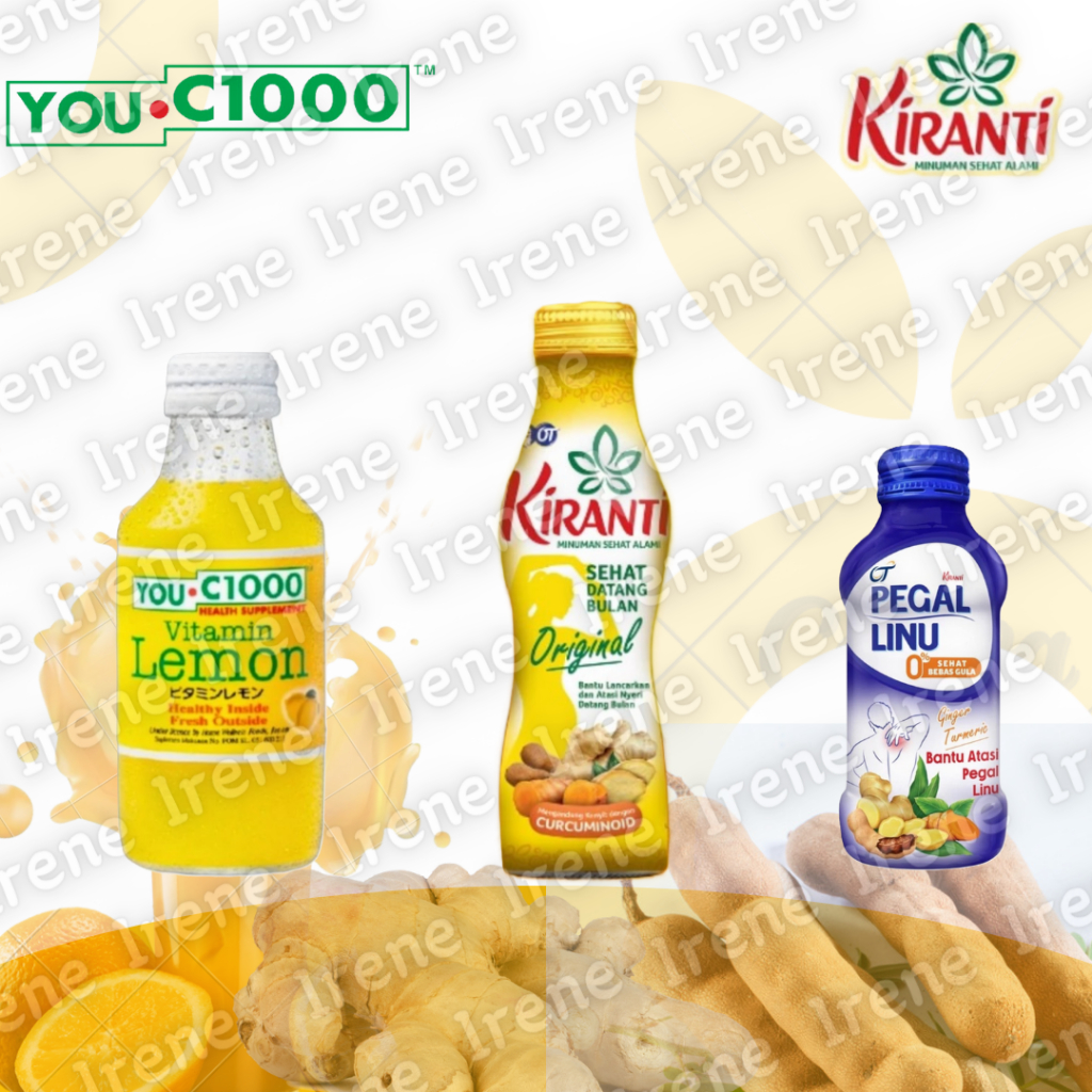 🇮🇩印尼YOU C1000, KIRANTI Original,Pegal Linu Ginger檸檬/薑味/蜂蜜飲