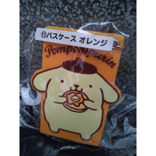 日本限定三麗鷗布丁狗圖案伸縮票卡夾橘色