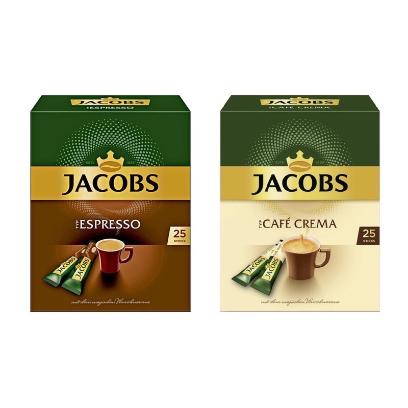 德國代購/預購 Jacobs 高品質即溶黑咖啡隨身包