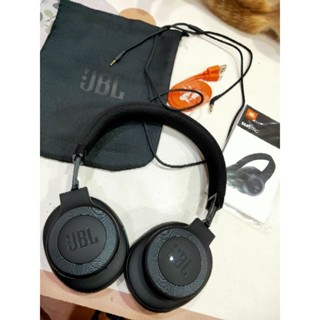 JBL無線藍芽耳罩式耳機說明書音源線防塵套USB 充電線