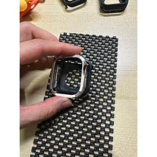 Apple Watch 41m 銀色金屬質感軟膠保護套
