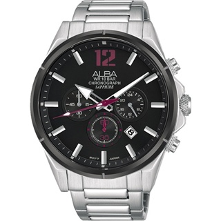 ALBA雅柏 ACTIVE 三眼計時運動腕錶 VD53-X297D(AT3D31X1)SK015
