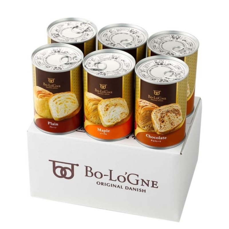 日本 Bo-LoGNE 罐頭麵包6入 現貨不用等 3年長期保存 防災食品 儲備糧食