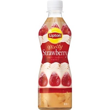 (低價好貨)日本 立頓 Lipton 草莓奶茶450m