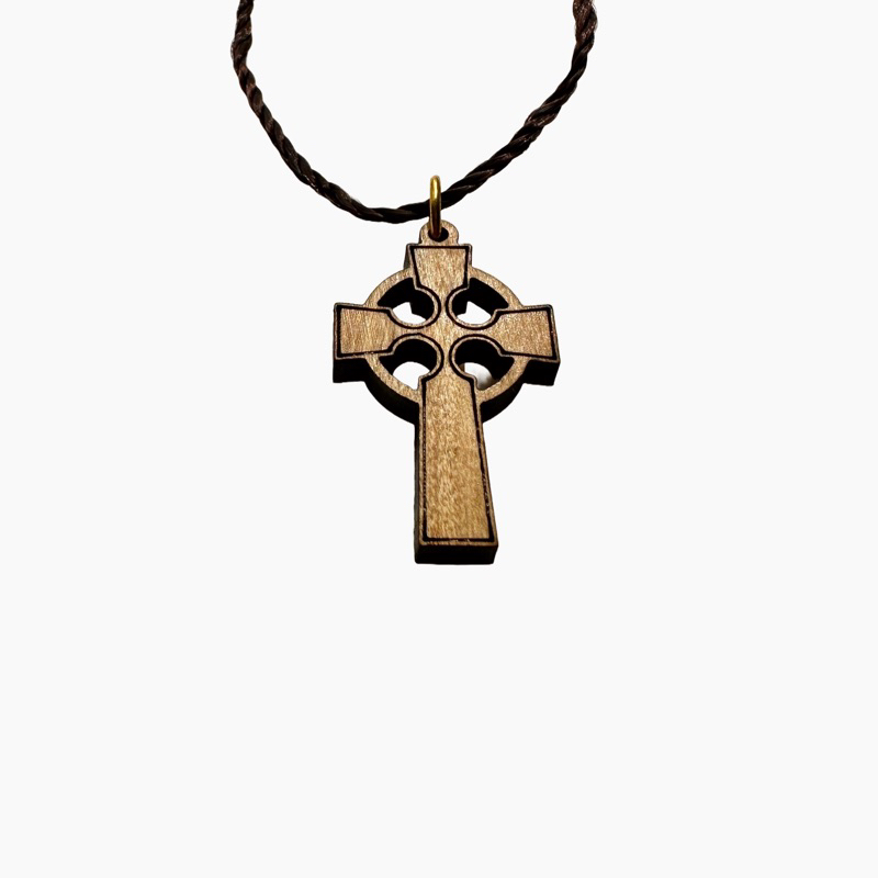 天主教聖物 以色列進口 十字架 橄欖木 項鍊 掛飾 13-35