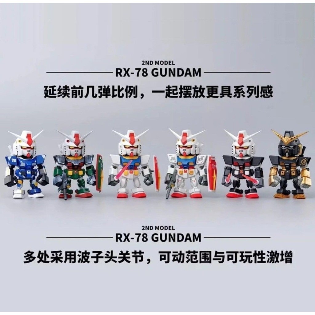 【酷樂潮玩】【現貨】Qmsv mini 元祖鋼彈 RX 78 2.0 二代 二彈 機動戰士 獨角獸 飛翼 盲盒 盒玩