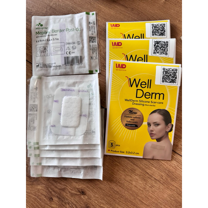 (現貨)Well Derm 維凝敷矽膠疤痕貼片 3.2x3.2cm(5入）