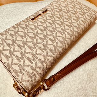 Michael Kors MK 女生 防刮皮革 Jet Set Travel L型拉鍊 長夾 女款 皮夾(