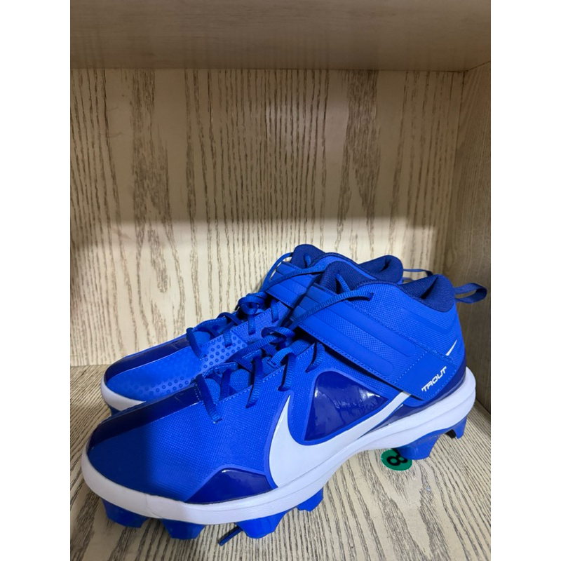 [免運]Nike Trout 7 Pro MCS棒壘球膠釘鞋US13/31cm棒球釘鞋 膠釘 壘球鞋 天使隊 寶藍色