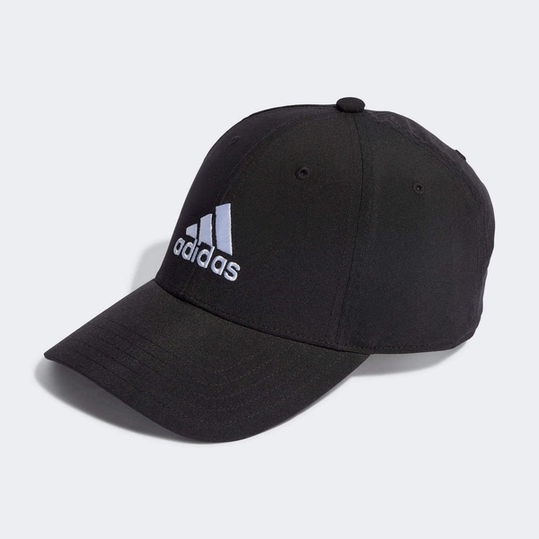 ADIDAS BBALLCAP LT EMB Logo 運動 老帽 刺繡 黑-IB3244 白-II3552