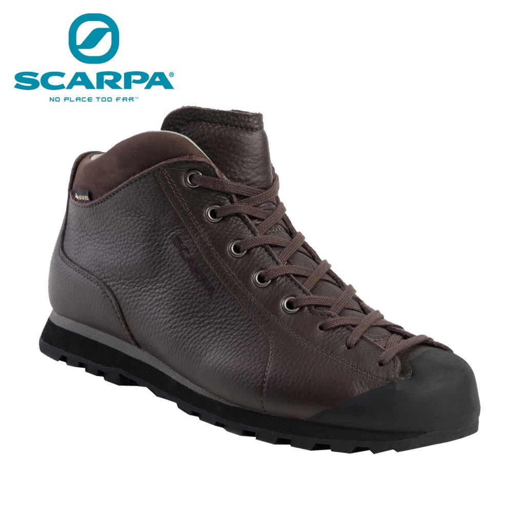 義大利【SCARPA】MOJITO BASIC MID 中性全皮健行鞋 棕色 32653200