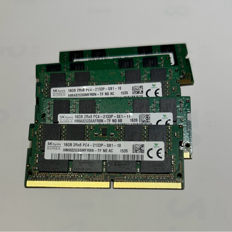 各廠牌二手筆電記憶體  16G  DDR4