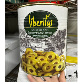 <附發票>Stephen義式餐廳食材廣場河洛Liberitas綠橄欖切片3kg