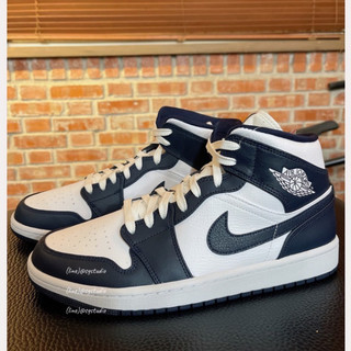 S.G Air Jordan 1 Mid Obsidian 黑曜石 554724-174 深藍 金標 AJ1 中筒