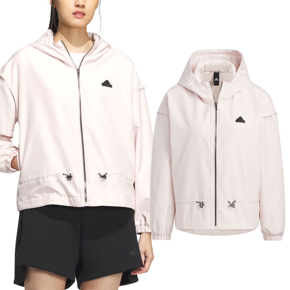 Adidas TECH WV JKT 女款 淺粉色 休閒 基本款 運動 外套 IM8815