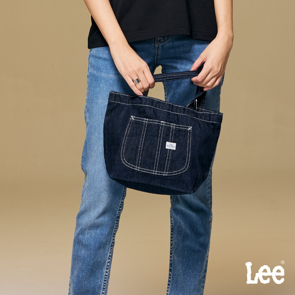 Lee 牛仔手提包 中藍洗水 深藍洗水 LB424001