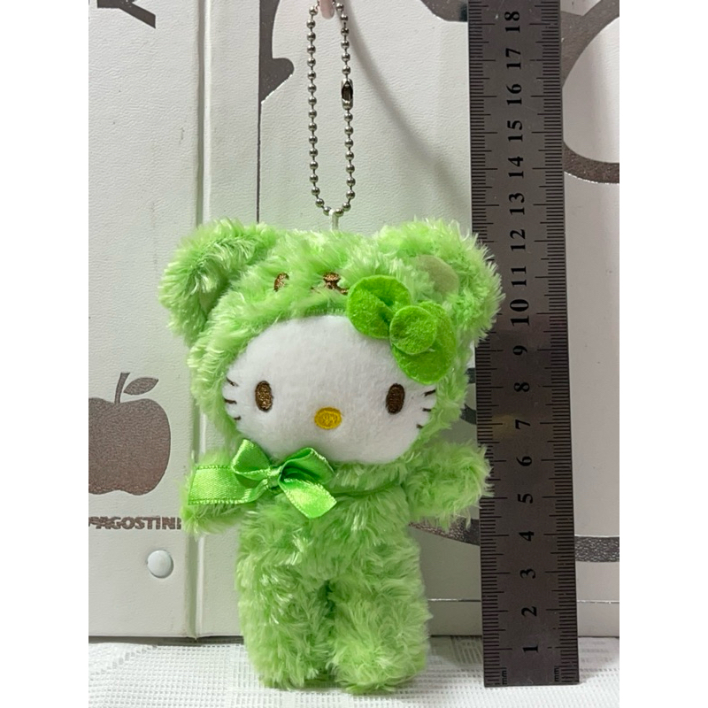 kitty 2010日本 早期 絕版 變裝熊🐻夾子型絨毛娃娃吊飾