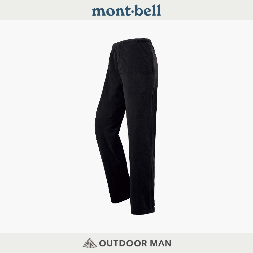 [mont-bell] 男款 CHAMEECE Pants 刷毛保暖長褲 黑色 (1105491)