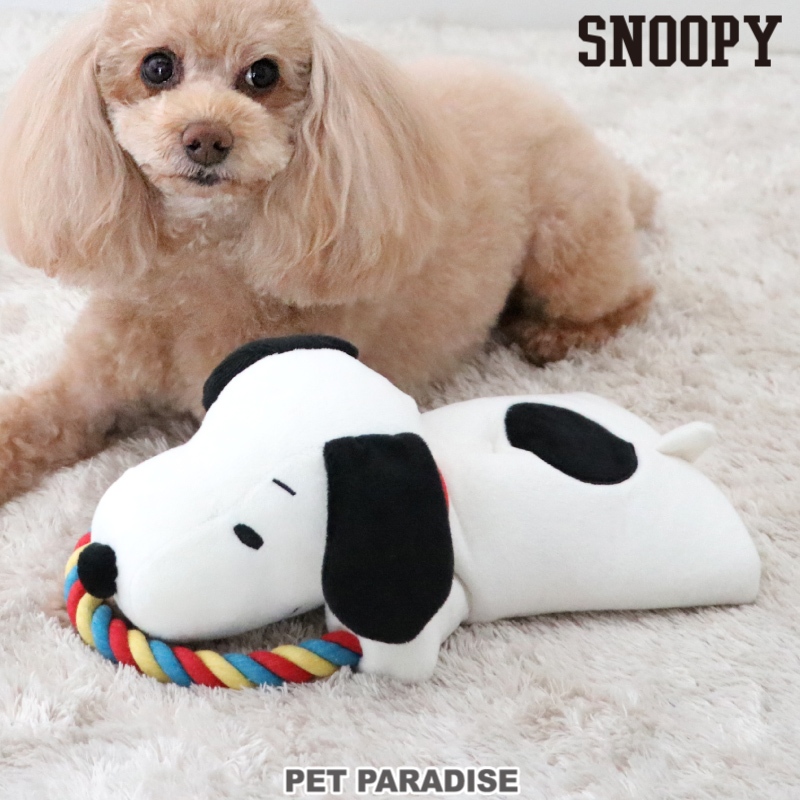【PET PARADISE】史奴比寵物手套型繩結玩具｜SNOOPY 2024新款 狗狗玩具