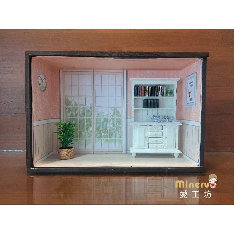 現貨 黏土人 場景 模型展示盒 娃屋 ob11 bjd12分 棉花娃娃10cm背景