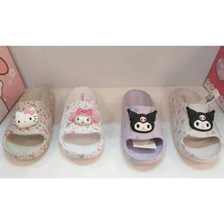 [kikishoes]三麗鷗家族 Kuromi ❤酷洛米🎉美樂蒂😘KITTY防水拖鞋親子拖鞋Q軟拖鞋❤臺灣出貨🎉正版授權
