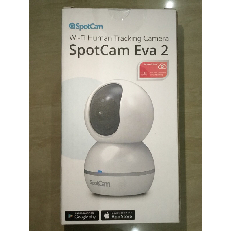 SpotCam Eva 2 可擺頭雲端無線wifi監視器 無死角自動人形追蹤 台灣家用監視器 監視器攝影機 網路攝影機