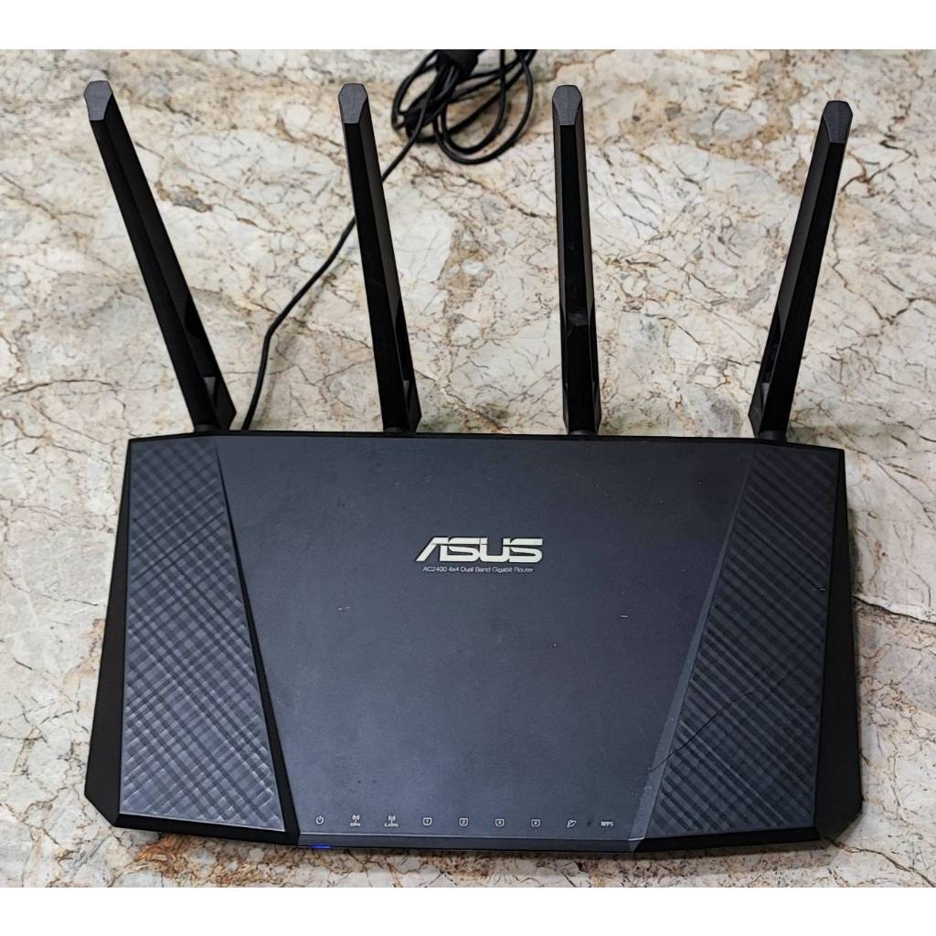 [二手] 華碩 ASUS RT-AC87U 4x4 AC2400 2.4G/5G 雙頻路由器(分享器)