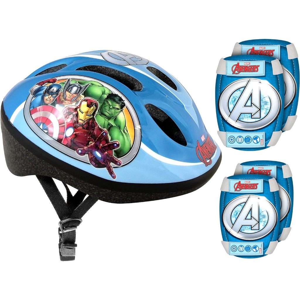 預購❤️正版❤️英國專櫃 復仇者聯盟 Marvel 鋼鐵人美國隊長兒童 單車 腳踏車 安全帽護膝護肘