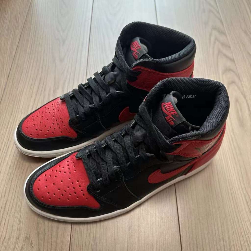 《二手寄賣》Air Jordan 1 黑紅禁穿 US10 原盒配件齊 很新