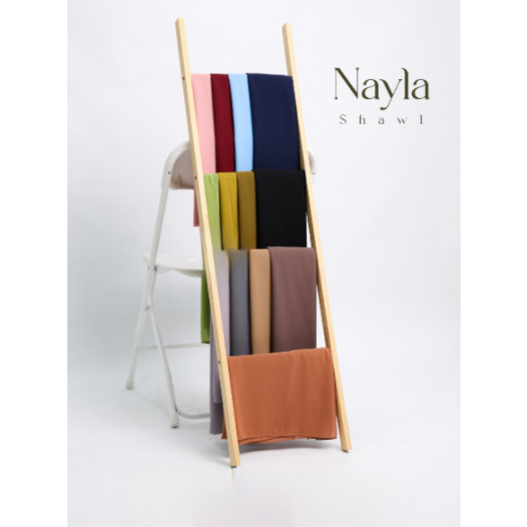 Nayla Shawl Pashmina Ceruty Babydoll Premium Jahit Tepi Full
