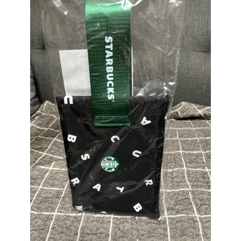 🔥現貨🈶 星巴克 starbucks 手拿包 黑綠 字母 提袋 ～臺北車站附近可面交