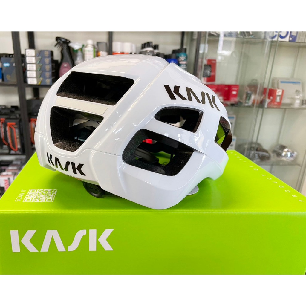 ~騎車趣~自行車安全帽KASK Protone Icon WG11 亮面白色