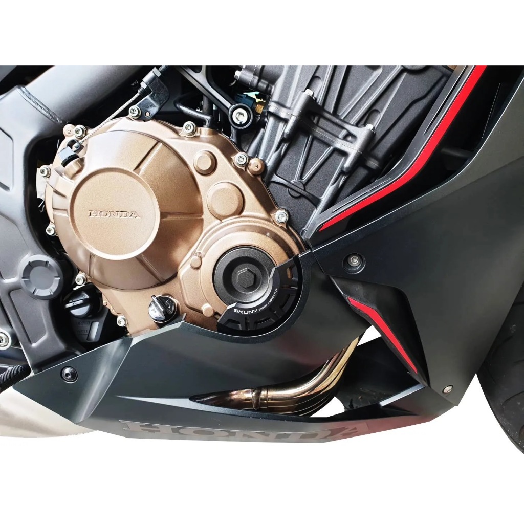 【鉅石】SKUNY 2021年CB650R/CBR650R全CNC鋁合金引擎防摔面蓋(保護塊) Honda 紅牌 改裝