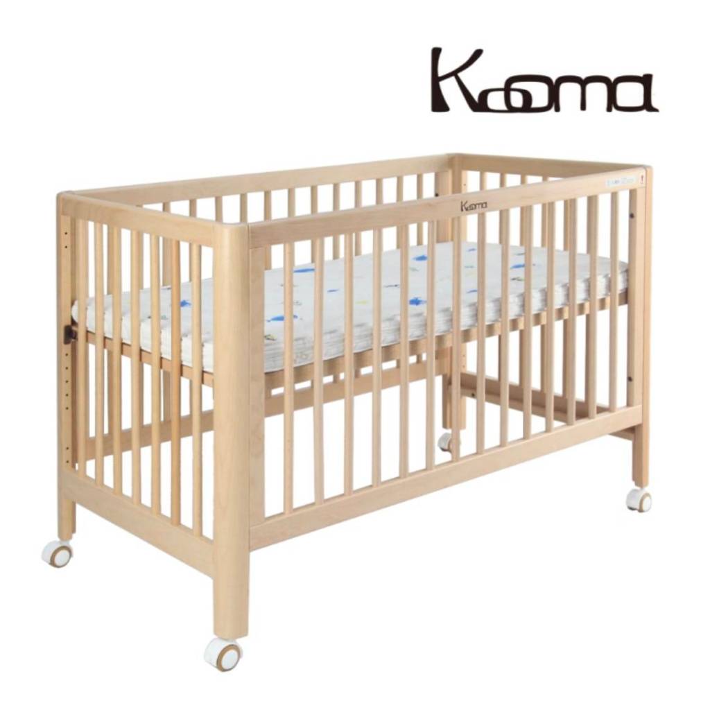 免運~可分期~KOOMA 歐式櫸木嬰兒中床 ( 含 / 不含 床墊) 嬰兒床 床邊床 安撫床 嬰兒中床✪準媽媽婦嬰用品✪