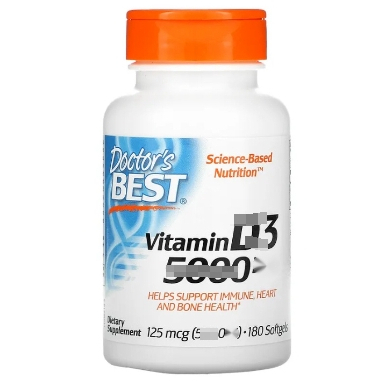 美國 Doctor s Best維生素Vitamin D3 VD 360粒/180粒 (自用食品委託勞務服務)