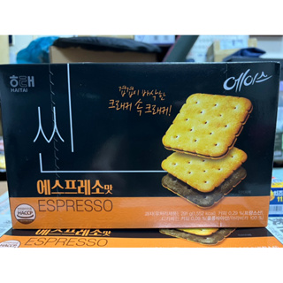 *現貨*韓國🇰🇷HAITAI 海太 Ace 薄餅乾濃縮咖啡風味291g (1盒/9入)