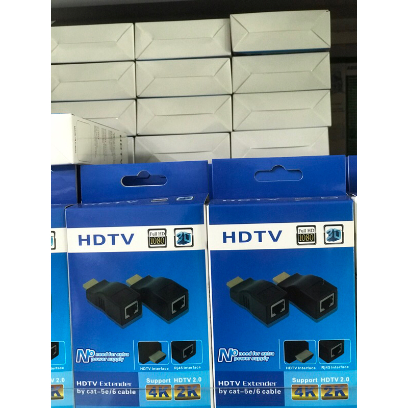 黑色款 全新現貨 HDMI 延長器 網線 4K訊號30米 HDMI轉接頭轉RJ45 1080P無損信號 免電源