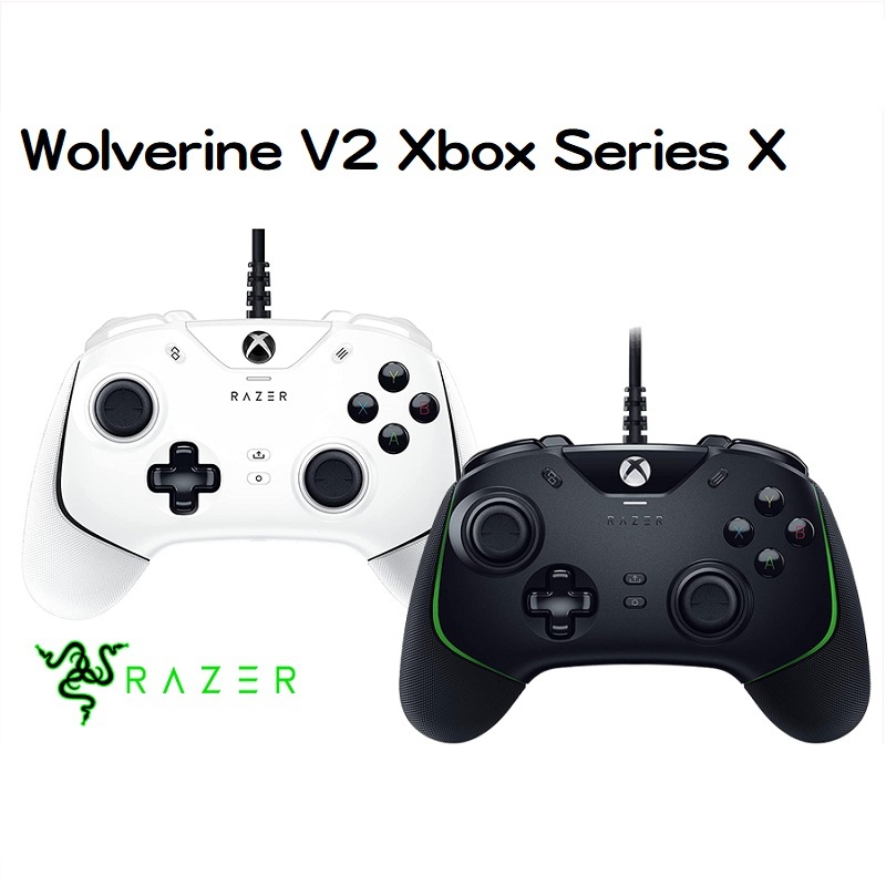 米特3C數位–Razer 雷蛇 Wolverine V2 Xbox Series X 專用遊戲手把 黑色/白色