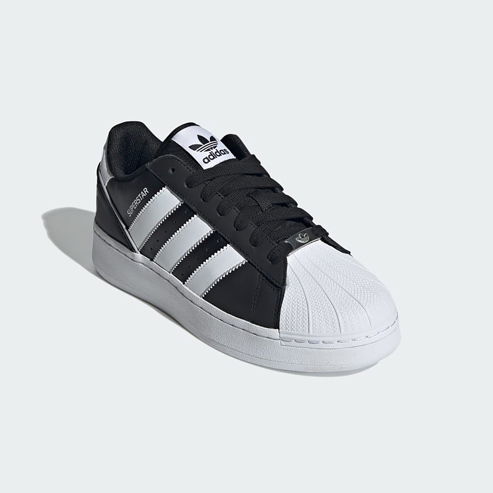 【ADIDAS】 SUPERSTAR XLG T 休閒鞋 男 三葉草 運動 休閒 貝殼 厚底 增高 黑白 IE0759