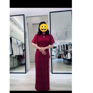 omuses歐繆思 手工V領亮鑽粉紅色長禮服 中式紅色禮服 文訂禮服 晚禮服 長洋裝 訂婚禮服 宴客婚宴禮服 二手禮服